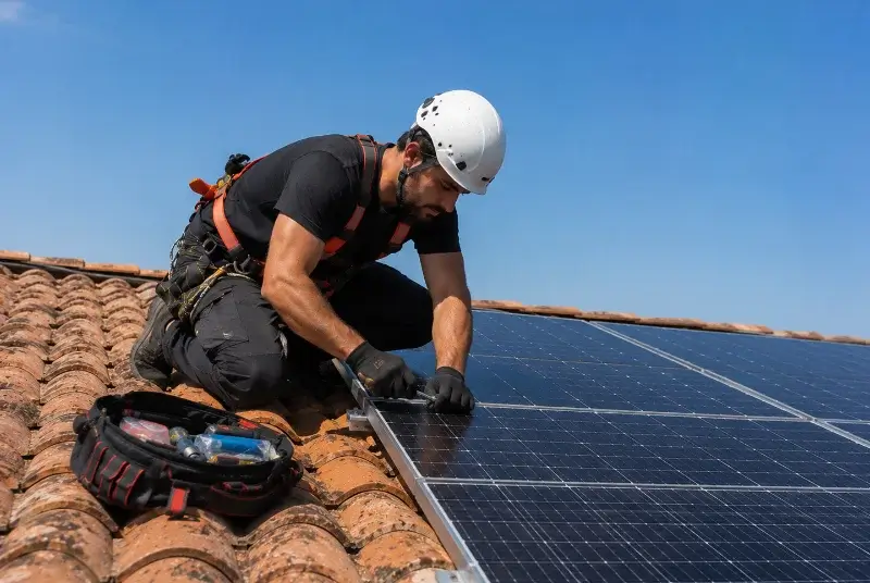 Maintenance et monitoring de panneaux solaires à Brens